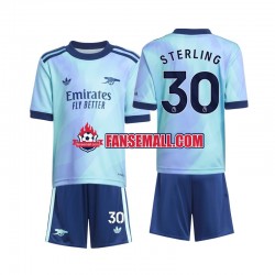 Matchtröjor Arsenal Sterling 30 2024-2025 Kortärmad till Barn (3:e ställ)