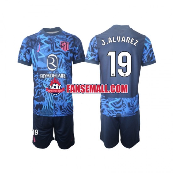 Matchtröjor Atlético Madrid J.Alvarez 19 2024-2025 Kortärmad till Barn (3:e ställ)