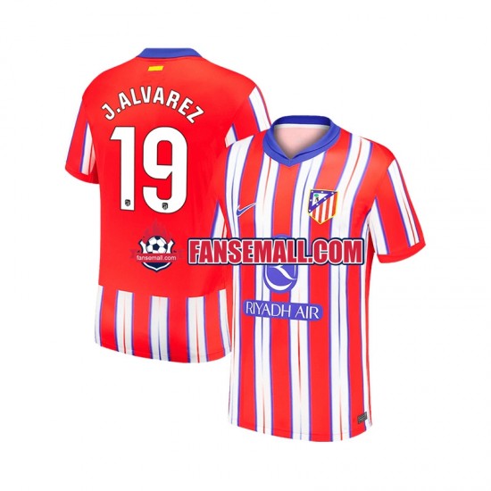 Matchtröjor Atlético Madrid Julian Alvarez 19 2024-2025 Kortärmad till Herr (1:a ställ)