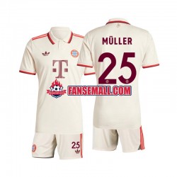 Matchtröjor FC Bayern München Muller 25 2024-2025 Kortärmad till Barn (3:e ställ)