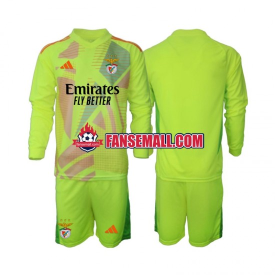 Matchtröjor Benfica Målvaktströja 2024-2025 Långärmad till Barn (1:a ställ)