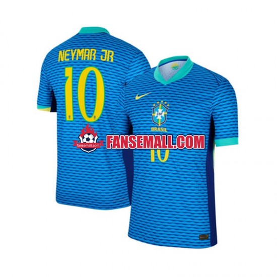 Matchtröjor Brasilien Neymar JR 10 2024 Kortärmad till Herr (2:a ställ)