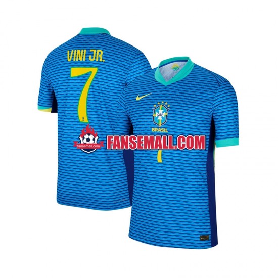 Matchtröjor Brasilien Vinicius Junior 7 2024 Kortärmad till Herr (2:a ställ)