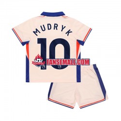 Matchtröjor Chelsea Mychajlo Mudryk 10 2024-2025 Kortärmad till Barn (2:a ställ)