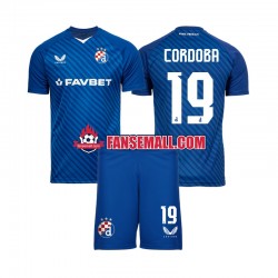 Matchtröjor Dinamo Zagreb Juan Cordoba 19 2024-2025 Kortärmad till Barn (1:a ställ)