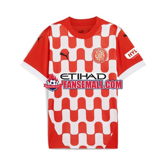 Matchtröjor Girona 2024-2025 Kortärmad till Herr (1:a ställ)