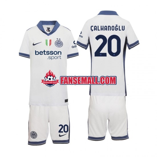 Matchtröjor Inter Milan Hakan Calhanoglu 20 2024-2025 Kortärmad till Barn (2:a ställ)