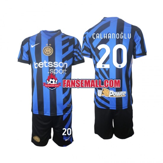 Matchtröjor Inter Milan Hakan Calhanoglu 20 2024-2025 Kortärmad till Barn (1:a ställ)