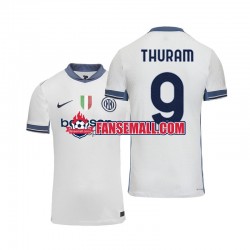 Matchtröjor Inter Milan Marcus Thuram 9 2024-2025 Kortärmad till Herr (2:a ställ)