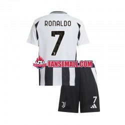 Matchtröjor Juventus Cristiano Ronaldo 7 2024-2025 Kortärmad till Barn (1:a ställ)