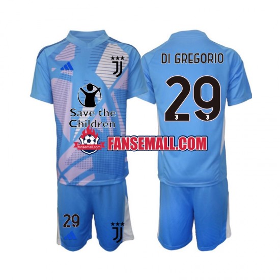 Matchtröjor Juventus Målvaktströja Michele Di Gregorio 29 2024-2025 Kortärmad till Barn (4:e ställ)