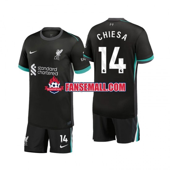 Matchtröjor Liverpool Chiesa 14 2024-2025 Kortärmad till Barn (2:a ställ)