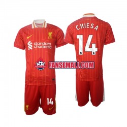 Matchtröjor Liverpool Chiesa 14 2024-2025 Kortärmad till Barn (1:a ställ)