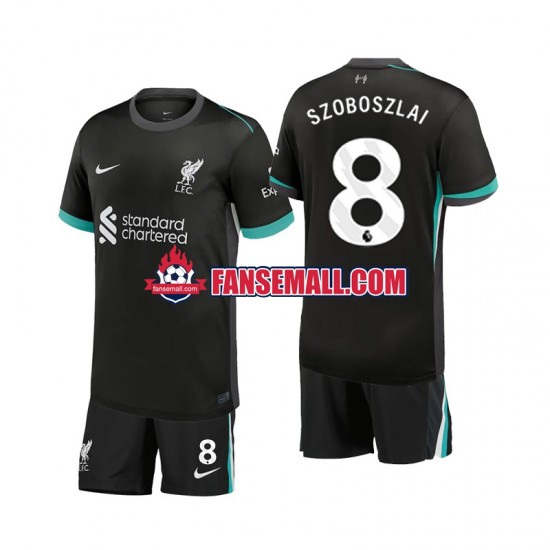 Matchtröjor Liverpool Szoboszlai 8 2024-2025 Kortärmad till Barn (2:a ställ)