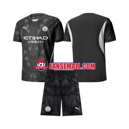 Matchtröjor Manchester City Målvaktströja 2024-2025 Kortärmad till Barn (4:e ställ)