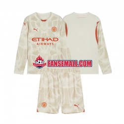 Matchtröjor Manchester City Målvaktströja 2024-2025 Långärmad till Barn (3:e ställ)