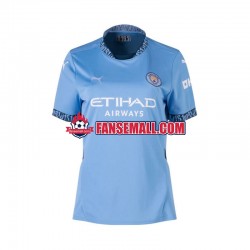 Matchtröjor Manchester City 2024-2025 Kortärmad till Dam (1:a ställ)