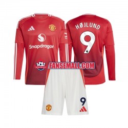 Matchtröjor Manchester United Rasmus Hojlund 9 2024-2025 Långärmad till Barn (1:a ställ) Matchtröjor Manchester United Rasmus Hojlund 9 2024-2025 Långärmad till Barn (1:a ställ)