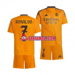 Matchtröjor Real Madrid Cristiano Ronaldo 7 2024-2025 Kortärmad till Barn (2:a ställ)