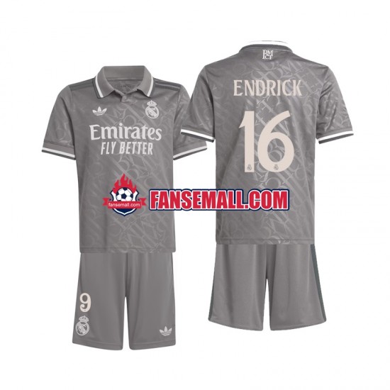 Matchtröjor Real Madrid Endrick 16 2024-2025 Kortärmad till Barn (3:e ställ)