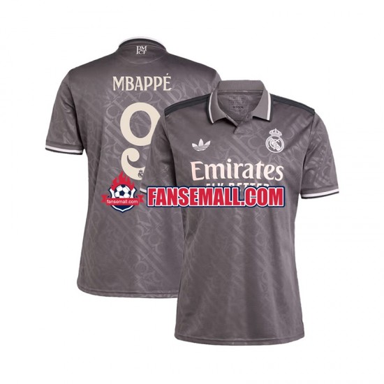 Matchtröjor Real Madrid Kylian Mbappe 9 2024-2025 Kortärmad till Herr (3:e ställ)