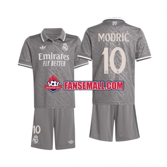 Matchtröjor Real Madrid Modric 10 2024-2025 Kortärmad till Barn (3:e ställ)