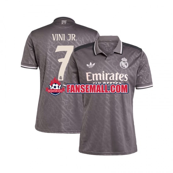 Matchtröjor Real Madrid VINI JR 7 2024-2025 Kortärmad till Herr (3:e ställ)