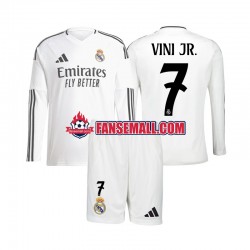 Matchtröjor Real Madrid Vinicius Junior 7 2024-2025 Långärmad till Barn (1:a ställ)