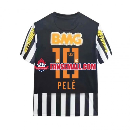 Matchtröjor Santos PELE 10 Retro 2011-2012 Kortärmad till Herr (2:a ställ)