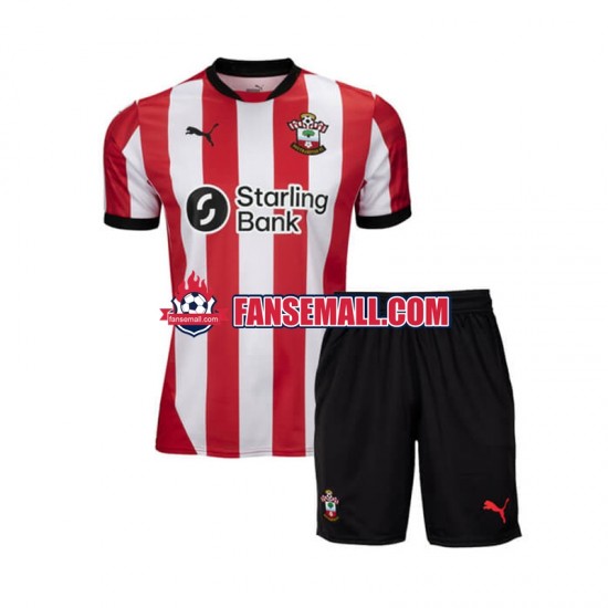 Matchtröjor Southampton 2024-2025 Kortärmad till Barn (1:a ställ)