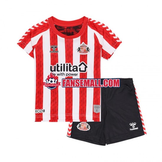Matchtröjor Sunderland 2024-2025 Kortärmad till Barn (1:a ställ)